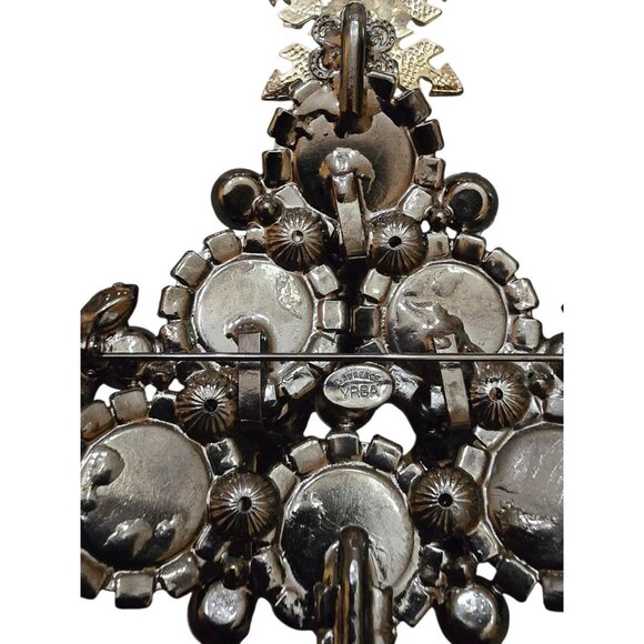 Fabulous Vintage New VRBA Dimensional Christmas Tree Brooch (A8736) - Picture 7 of 8